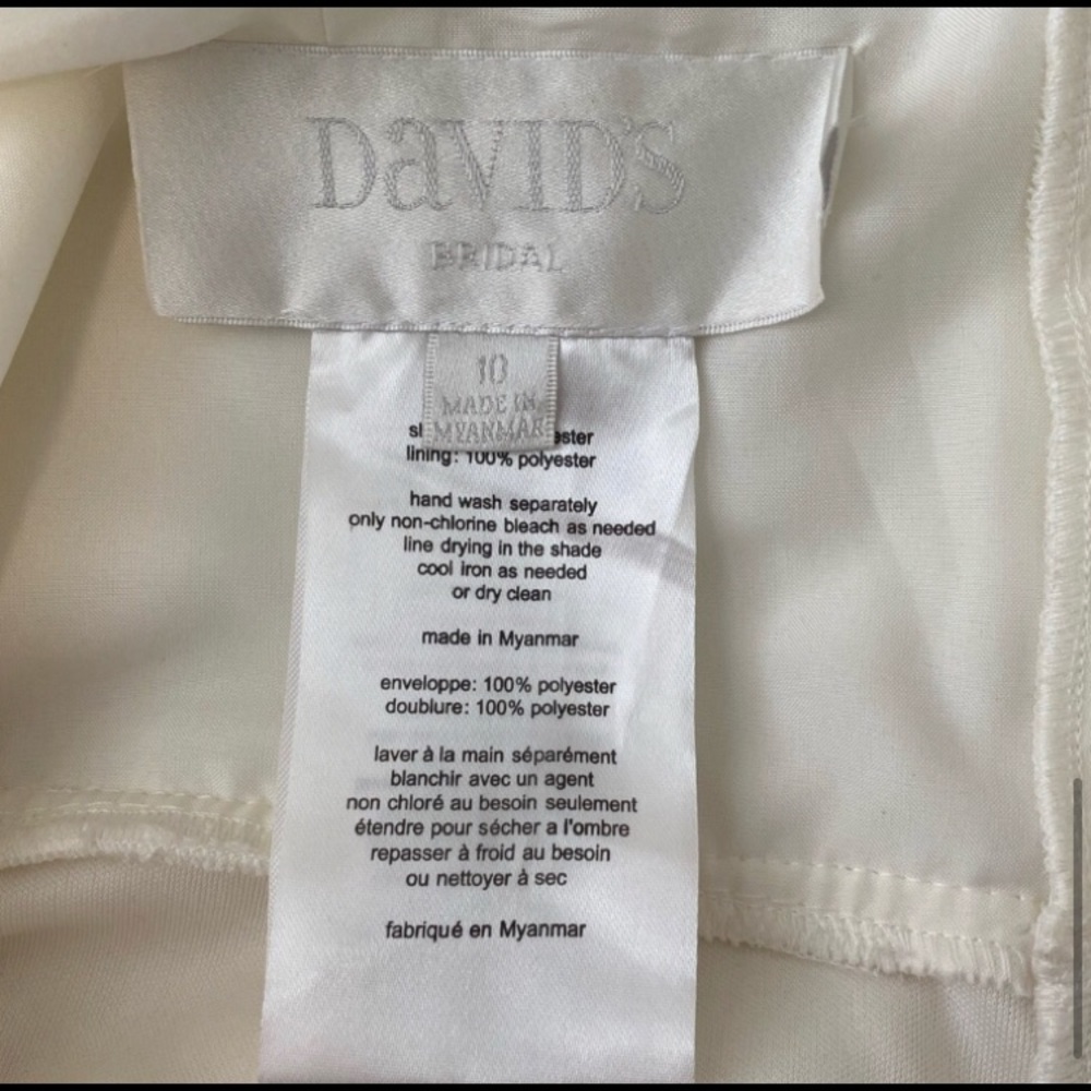 David’s Bridal Chiffon Tulip Midi Dress 10 - Picture 5 of 6